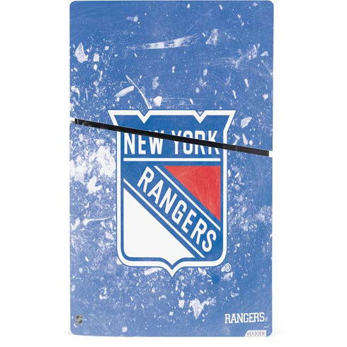 NHL New York Rangers Frozen PS5 Slim Digital Edition Console Skin